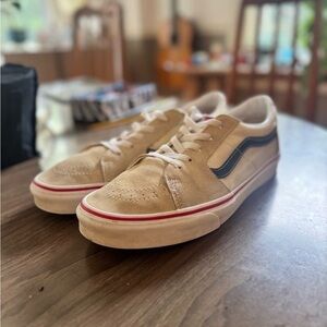 Vans Tan and Black Sneakers